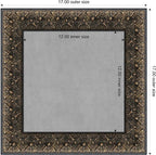 Amanti Art Black Framed Magnetic Board 17x17 X-Small Vision Board - Image 4