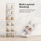 SEE SPRING X-Large Shoe Storage Box Fit Size 11, Space Saving Foldable Shoe - Image 4
