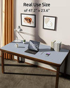 YSAGi Leather Desk Protector, Office Mat, Large Mouse Mat, Non-Slip PU Leather - Image 3