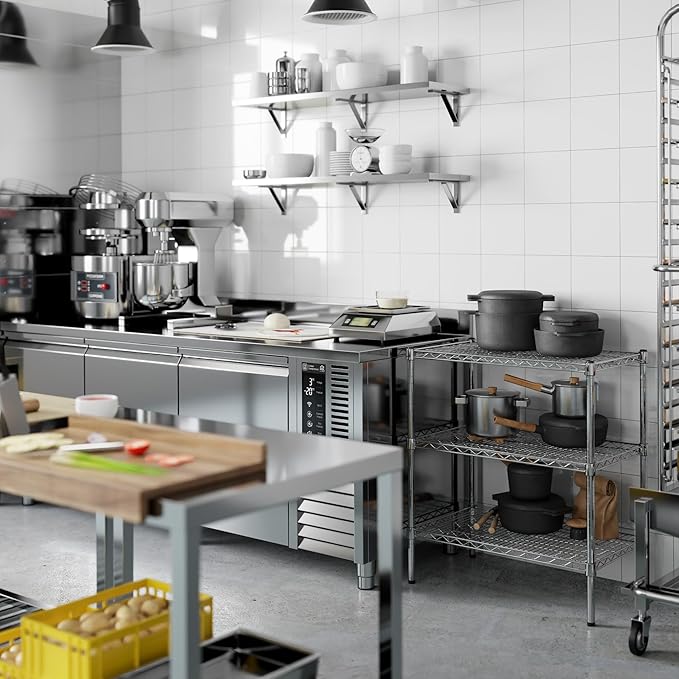 Regal Altair 18" Deep x 30" Wide x 34" Height Wire Shelving Kit | 3-Tier | NSF - Image 8