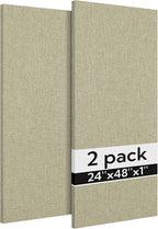 Olanglab Acoustic Panels 2 Pack, Fabric Wrapped Sound Proof Foam Panels by Olanglab