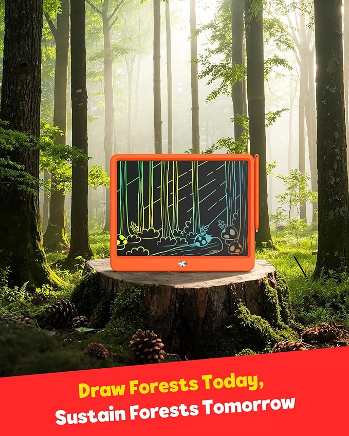 TEKFUN LCD Writing Tablet Doodle Board, 12inch Colorful Drawing Tablet Writing - Image 9