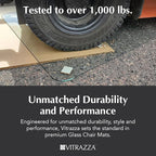 Vitrazza Glass Chair Mat 46” x 60” Superior ¼ Thick, Chiaro Standard Clear - Image 6