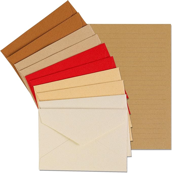 20 Pack-Best Paper and Heavyweight Envelopes Set 6.30'' X 4.33'' by Tuhangcc