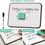 6 Pack Small White Boards, Teacher School, Include 6 Markers, 6 Erasers - Image 5