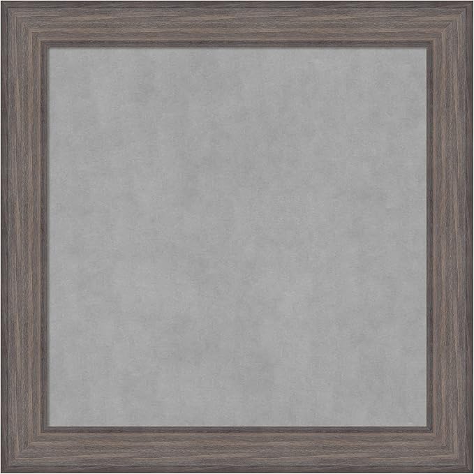 Amanti Art Grey Framed Magnetic Board 29x29 Medium Vision Board by AmantiArt