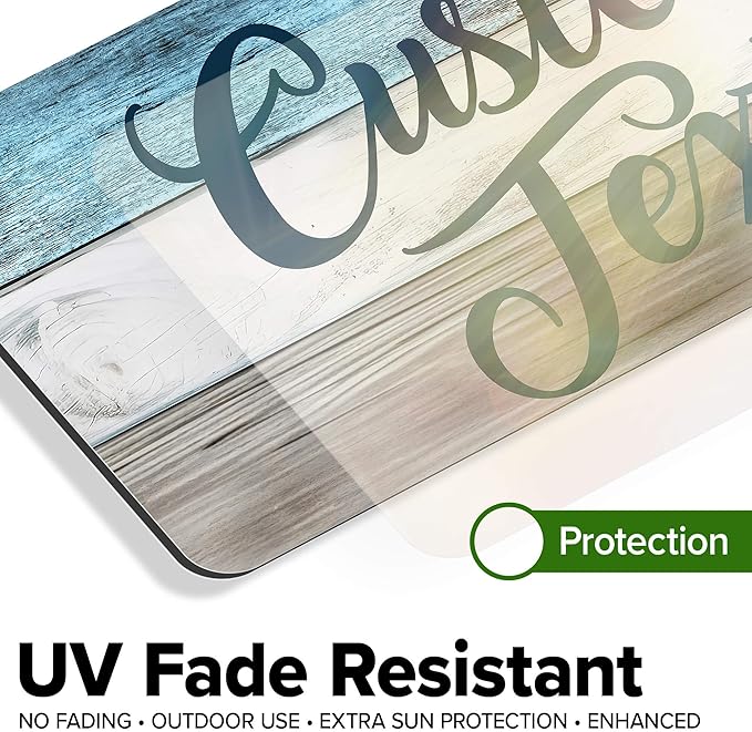 Custom Sign, Custom Street Sign, 11 Font Colors, 13 Font Styles, 4 Hole Options - Image 5