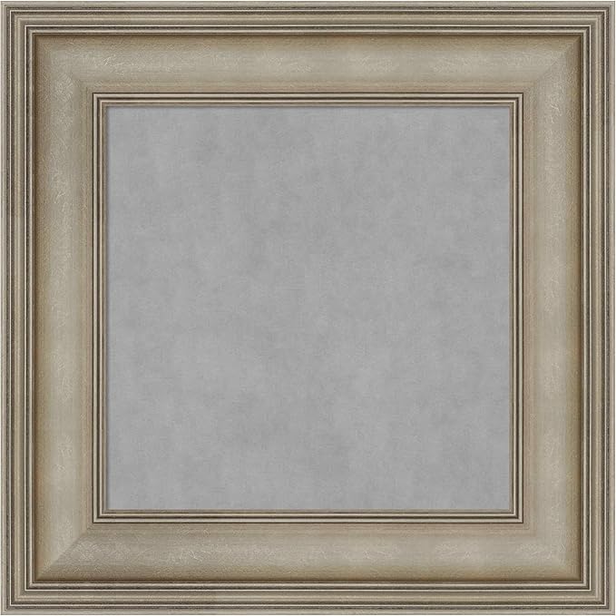 Amanti Art Silver Framed Magnetic Board 17x17 X-Small Vision Board by AmantiArt