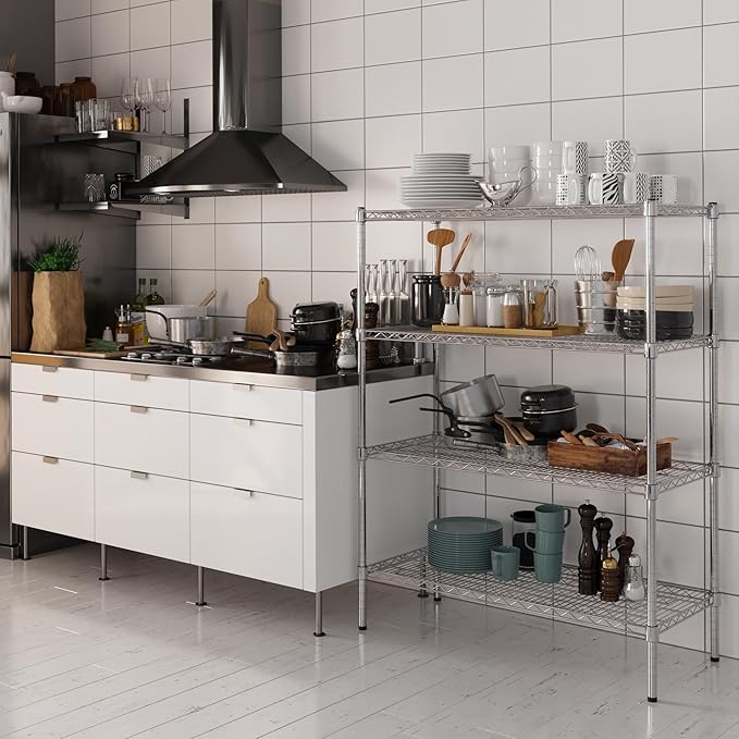Regal Altair 18" Deep x 42" Wide x 54" Height Wire Shelving Kit | 4-Tier | NSF - Image 2