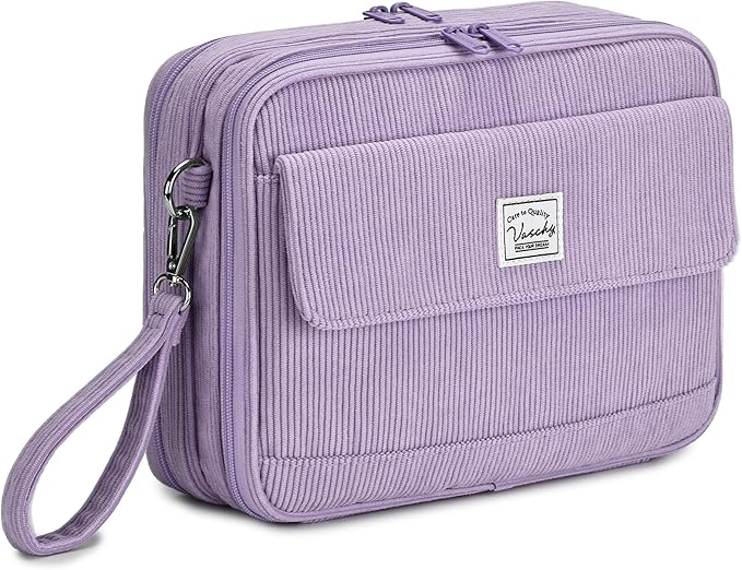 VASCHY Colored Pencil Case, Corduroy Large Pencil Pouch by Vaschy