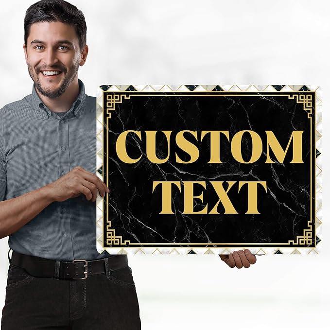 Custom Sign, Custom Street Sign, 11 Font Colors, 13 Font Styles, 4 Hole Options - Image 2