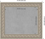 Amanti Art Silver Framed Magnetic Board 27x31 Medium Vision Board - Image 2