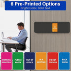 Office Door Signs with 6 Printed Status Options – Do Not Disturb, Out of Office - Image 6
