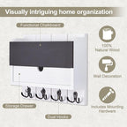 Lucundm Mail and Key Holder Wall Mount - Image 5