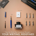 Wordsworth & Black Calligraphy Pen Gift Set, Includes Bottle, 6 Cartridges - Image 4
