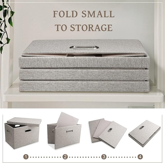 Graciadeco Large 17 36 Quart Collapsible Stackable Storage Bins - Image 4