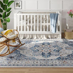 Rugcomf Vintage Medallion Living Room Rug 5'x7' - Image 5