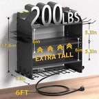 CFMASTER 4-Layer Wall-Mounted Power Tool Organizer Rack, Heavy Duty Adjustable - Image 2