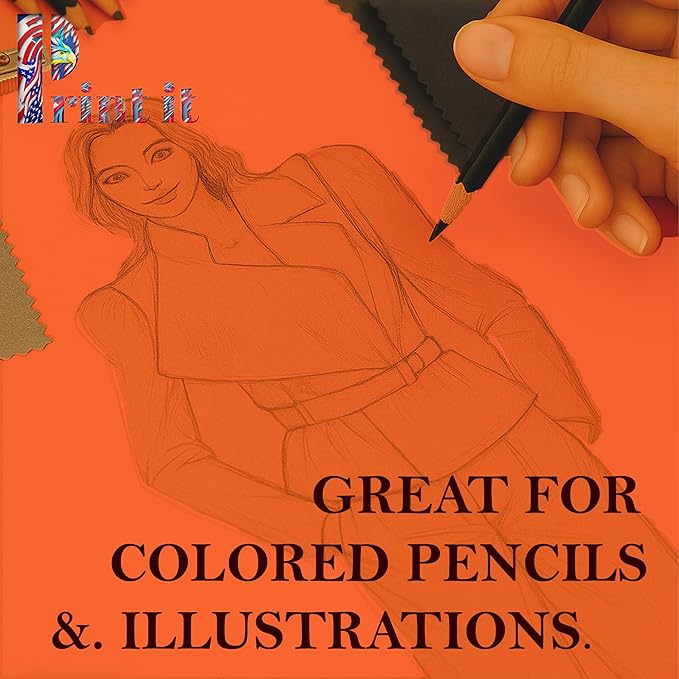 Print It - Vellum Bristol Colored Cardstock Cover Paper, 67 Lb, 8.5" X 11” - Image 4