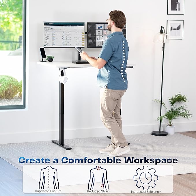 VIVO Electric 48 x 30 in Standing Desk, Memory Height Adjustment, 1B Series - Image 4