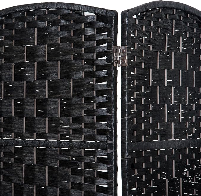 HOMCOM Room Divider, 6 Panel Folding Privacy Screen, 6FT Tall Portable Wicker - Image 6