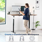 VIVO Electric 71 x 36 in Rustic Standing Desk, Memory Height Adjustment - Image 4