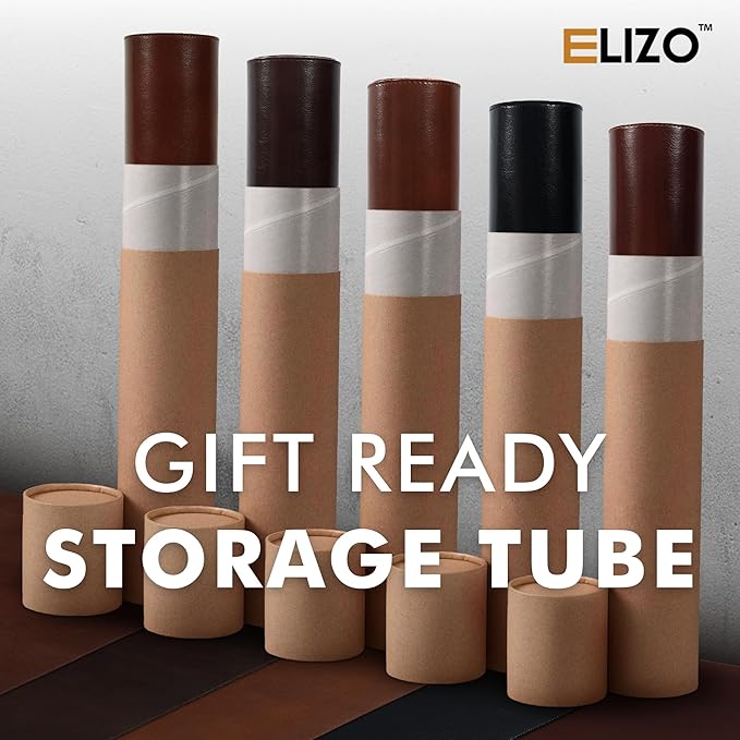 Elizo Leather Desk Mat Desk Pad Blotter Set - Image 7