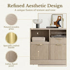3 drawer file cabinet, fluted filing cabinet for, front angle view