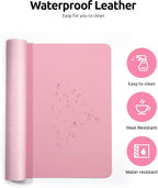YSAGi Leather Desk Pad Protector, Large Mouse Pad, Non-Slip PU Leather Desk - Image 4