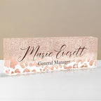 Personalized Name Plate for Desks, Custom Desk Name Plates, Acrylic Name Plate by EOBIBIFUN