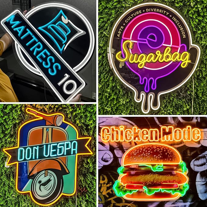 CIONAOR Custom Neon Sign, Personalized UV Printed LED Neon Sign LoGo - Image 3