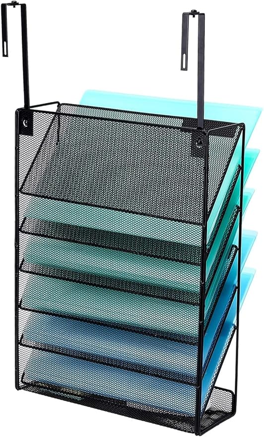 Delifox 7-Compartment Wall Mounted Hanging File Organizer Cubicle Wall File - Image 7