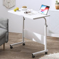 DlandHome Rolling Desk Adjustable Standing Desk, Mobile Side Table 31.4 Inches by DlandHome