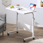 DlandHome Rolling Desk Adjustable Standing Desk, Mobile Side Table 31.4 Inches by DlandHome