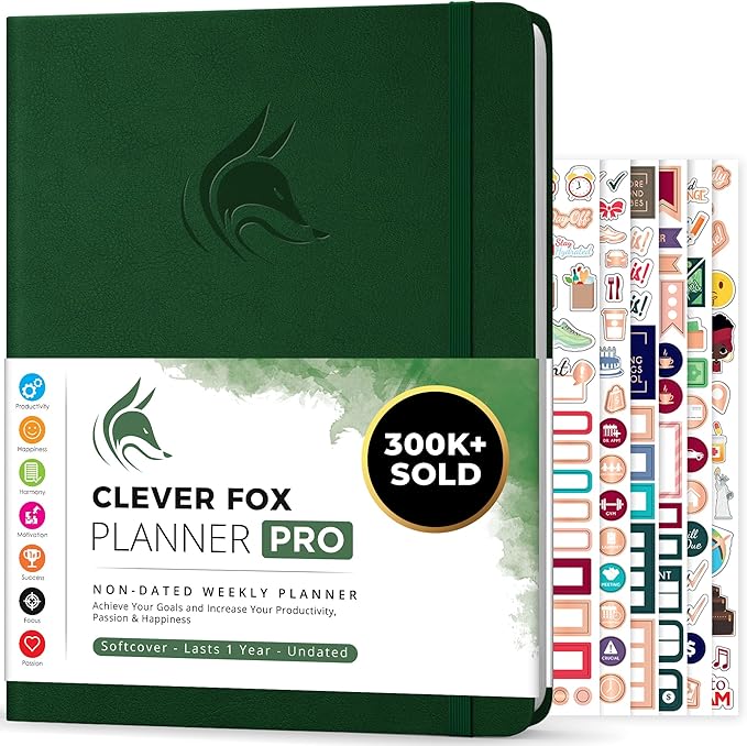 Clever Fox Planner PRO – Weekly & Monthly Life Planner to Increase Productivity by CleverFox