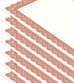 Elite Red & White Parchment Certificate Papers - Image 4