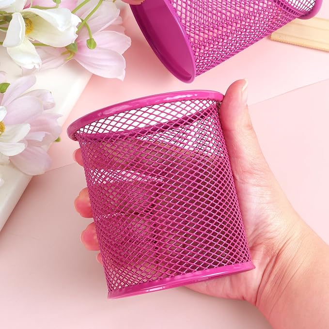 Tamaki Pen Holder Cup for Desk, Wire Mesh Pencil Cup Holder for Desk Office Pen - Image 5