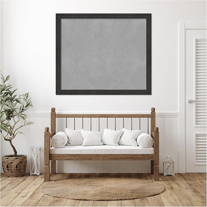 Amanti Art Black Framed Magnetic Board 45x53 Oversize Vision Board - Image 5