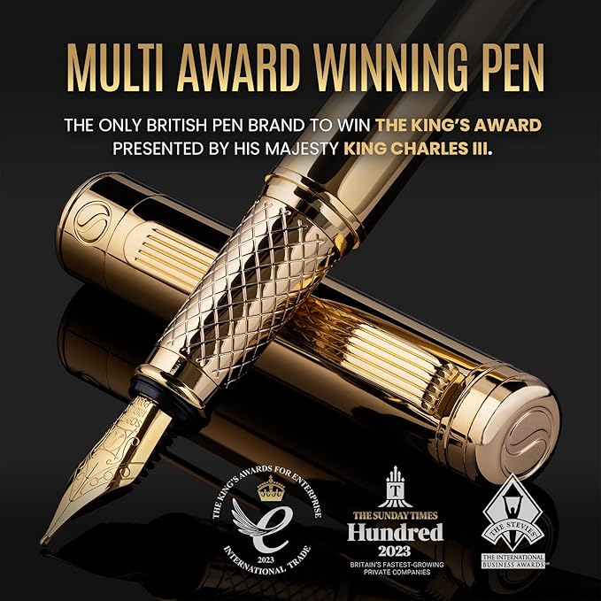 Scriveiner Personalized Gold Fountain Pen - Image 7
