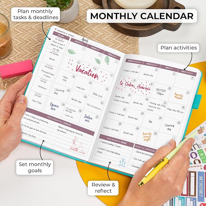 Clever Fox Planner 2nd Edition – Colorful Weekly & Monthly Goal Planner - Image 4