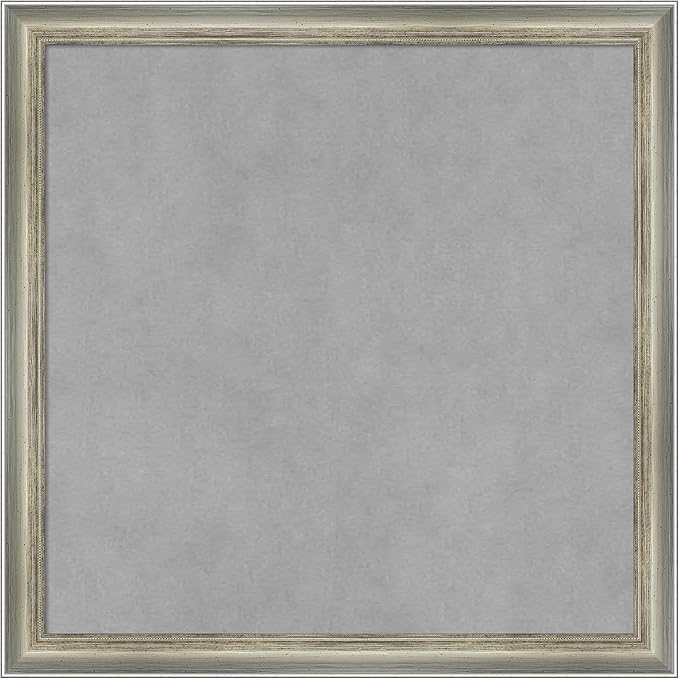 Amanti Art Silver Framed Magnetic Board 18x18 Small Vision Board by AmantiArt