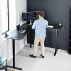 VIVO Electric Corner 84 x 63 inch L-Shaped Standing Desk, Memory Height - Image 2