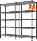 REIBII 1000LBS Wire Shelving Unit, 5 Tier Adjustable Metal Storage Shelves by REIBII