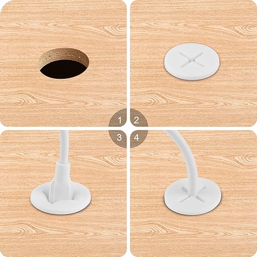 Desk Grommet, 1 Inch Flexible Rubber Grommets, Silicone Cable Cord Grommet Wire - Image 4