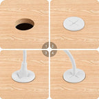 Desk Grommet, 1 Inch Flexible Rubber Grommets, Silicone Cable Cord Grommet Wire - Image 4