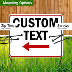Custom Arrow, Custom Directional Sign, Left Arrow, 24x30 Inches, Rust Free .063 - Image 5