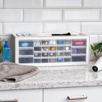 IRIS USA Plastic Drawer Storage Organizer, 26-Drawer Teacher Toolbox Bead Small - Image 2