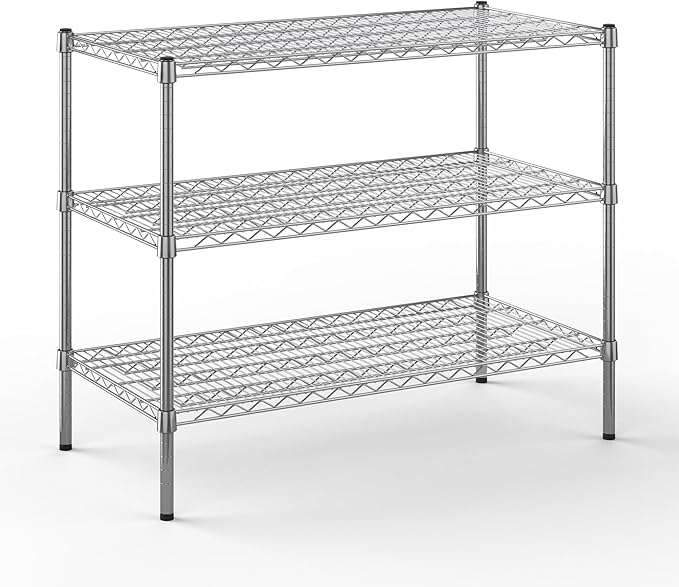 Regal Altair 21" Deep x 42" Wide x 34" Height Wire Shelving Kit | 3-Tier | NSF by Regal+Altair