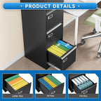 BYNSOE 4 Drawer File Cabinet - Image 5