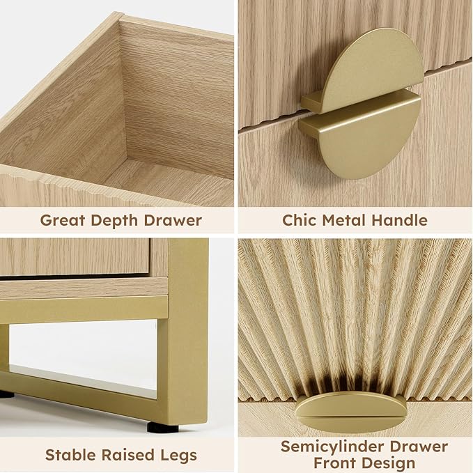 LGHM Fluted Dresser for Bedroom - Image 7